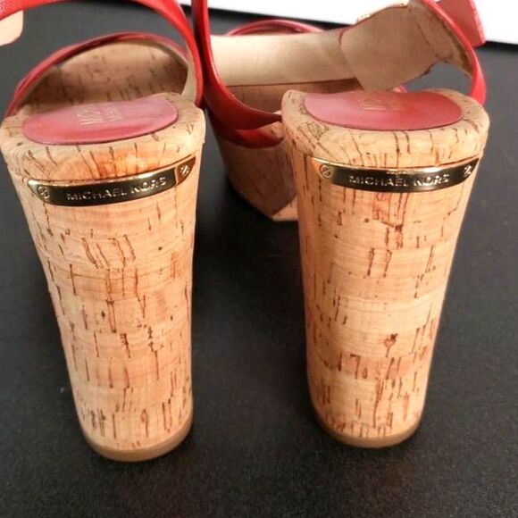 Michael Kors Natalia Mandarin Leather Platform Sandals - Size 8 - NWOB - Picture 6 of 7